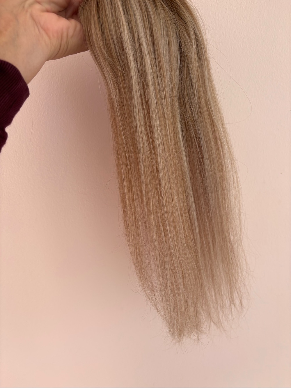 Natural Blonde Clip-In Topper - Lightweight Blonde Hairpiece - Picture 3 of 16